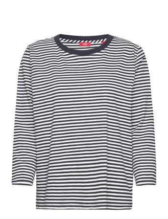 Women T-Shirts 3/4 Sleeve T-shirts & Tops Long-sleeved Marineblå Esprit Casual*Betinget Tilbud
