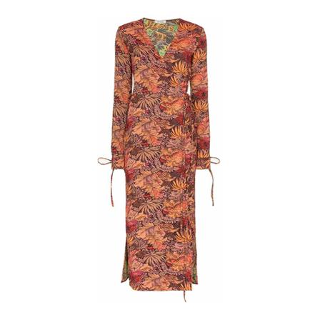 The Attico Jacquard Robe Kjole Brun, Dame, Størrelse: XS
