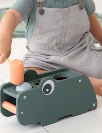 Done by Deer Hammer Board Croco Green - Multi/patterned - 27X 13.5X 9CM