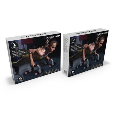 Greppvänliga pushup-bars i PVC och EVA-skum – 2-pack