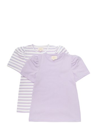 Creamie T-Shirt Ss 2-Pack - Purple - 122