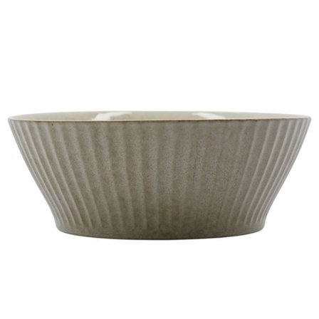 House doctor Kulho Pleat Ø 19 cm, harmaa/ruskea