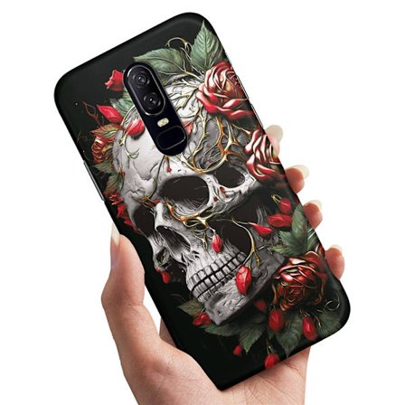 OnePlus 7 Pro - Skal/Mobilskal Skull Roses