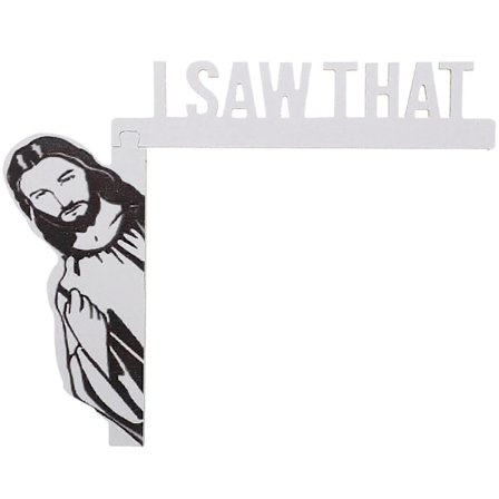 Jesus-skilt i tre for dør, dørhjørneskilt i tre, Jesus-skilt i tre for dørkarm til kirke