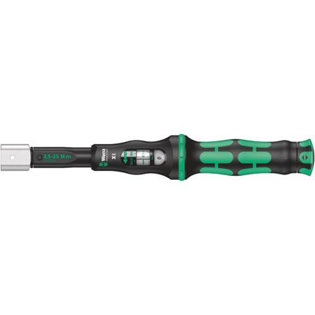Wera Click-Torque X 1 Momentnøkkel for innsatsverktøy, 9 x 12 mm 2,5–25 Nm, Håndverktøy