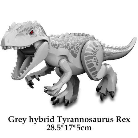 Jurassic Dinosaur Building Blocks -sarja: T-Rex, Raptor, Triceratops & Indominus Rex -figuurit
