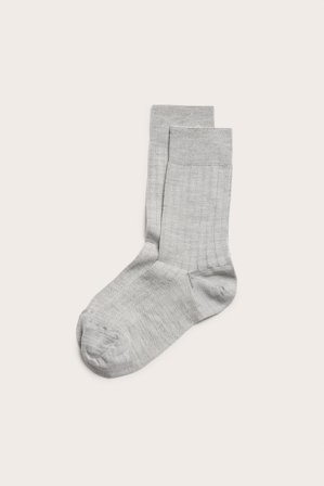 Kappahl | Ribbestrikkede sokker i ullblanding Lys beige 37/39 | Lys beige
