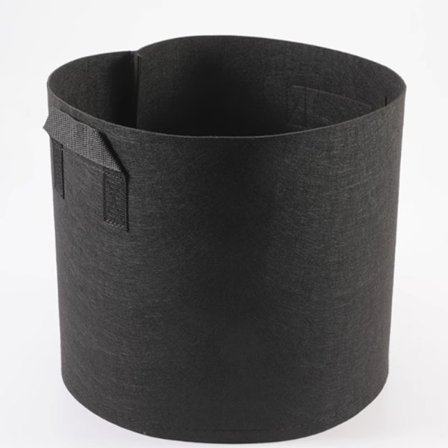 5 stk. planteposer til grøntsager og blomster med håndtag, ikke-vævet åndbart stofbassin, til planteskole (3 gallon)