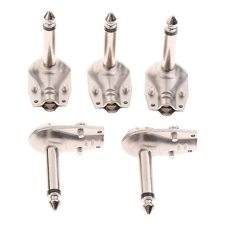 6,35 mm Vinklad Mono Högtalare Gitarr Phono-kontakt