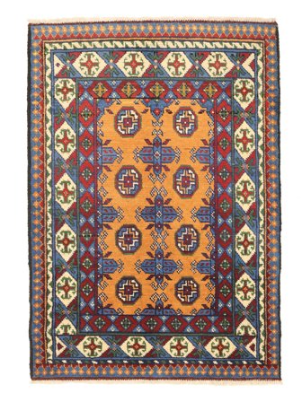 Medalionowy Mały Afgan Fine Dywan 81X117 Wełna