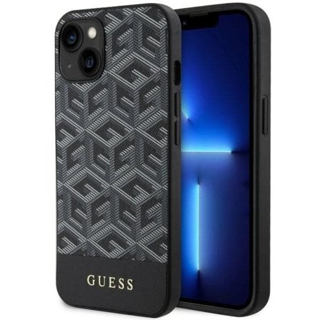 Guess GUHMP14SHGCFSEK iPhone 14 6,1" sort/sort hardcase GCube Stripes MagSafe