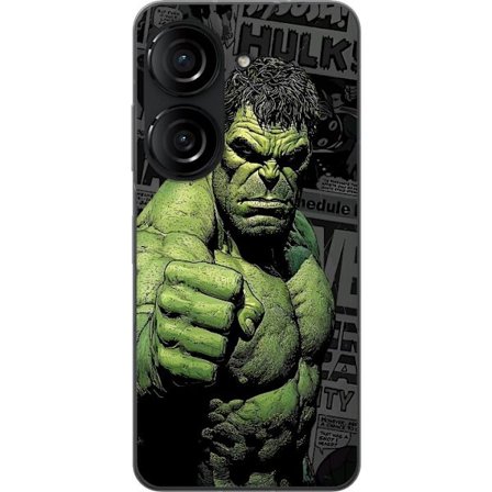 Kompatibelt Mobildeksel til Asus Zenfone 10 The Hulk Power med tegneseriestil, kraftig og ikonisk design med sterke grønne detaljer for Marvel-fans.