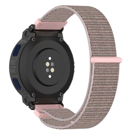 Huami Amazfit Active Edge A2212 Nylon Klockarmband Justerbart Magic Tape Armband - Rosa