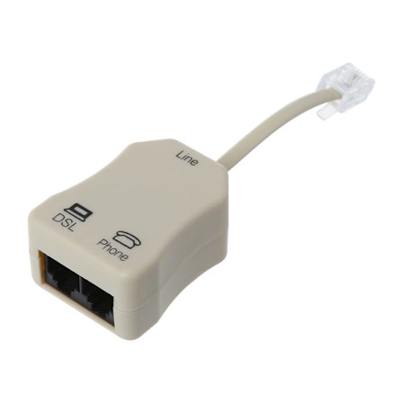 Telefon Splitter RJ11 Interface Adapter ADSL Modem Telefon Telefon Fax In-Line Splitter Separator