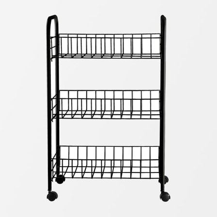 Åhléns Home Rullvagn KROKSJÖN Badrumstillbehör Svart ONESIZE