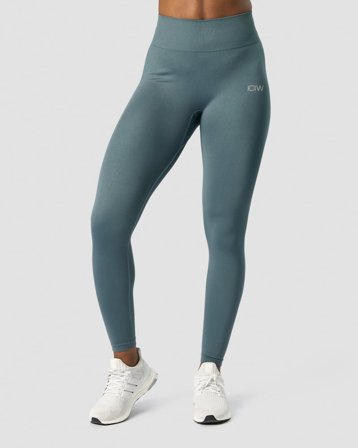 ICANIWILL - Define Seamless Tights Jungle Green Wmn - Trikoot - Naiset - Treenivaatteet ICIW:ltä