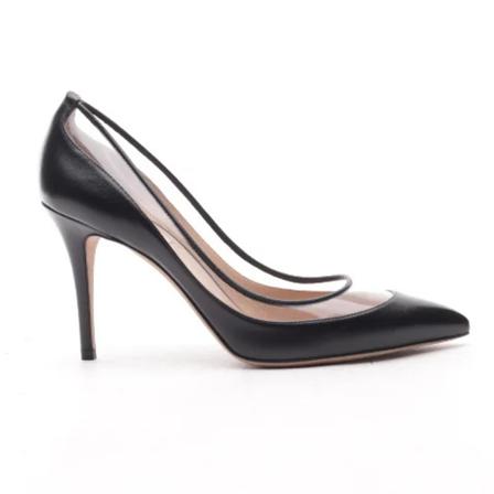 Valentino Vintage, Pre-owned Leather heels Zwart, Dames, Maat:40 EU