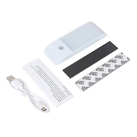 Automatiska LED-nattlampor [1-pack], USB-uppladdningsbara 12 LED-lampor