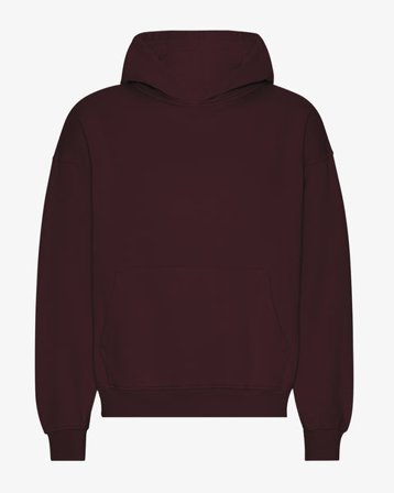 Organic Oversized Hood - Oxblood Red - Male - XL