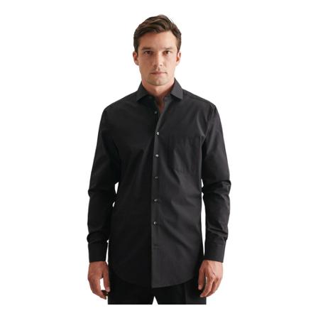Seidensticker Business Shirt Regular , Zwart , Heren , Maat: L