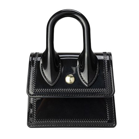 Mini veske for kvinner med topphåndtak, clutch, crossbody-veske, mini leppestiftveske