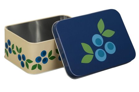 Blafre Matboks Metall Blåbær Blå