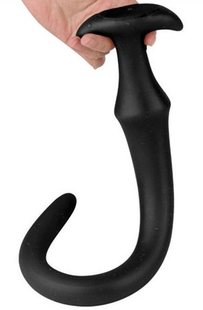 Darksil Ultra Long Slim Dildo Black 50 cm Extra pitkä anaalidildo