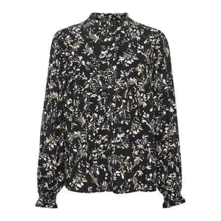 Part Two Part Two Ravnhildpw Sh Bluser 30307061 Black Marble Branch Print Sort, Dame Skjorter, Størrelse: XS