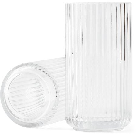 Lyngby porcelæn Vase 20 cm., Glass Clear' - 'Klar