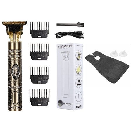 Hår & Skäggtrimmer Deluxe Kit + Gratis rakförkläde - Buddha