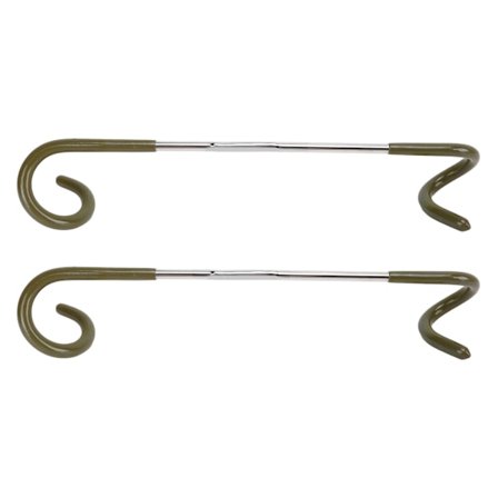 2 stk. Camping Lanterne Krog Hænger S Formet Dobbelt Endt Rustfrit Stål Multifunktionelt Telt Lys Krog Hænger til Udendørs OD Grøn