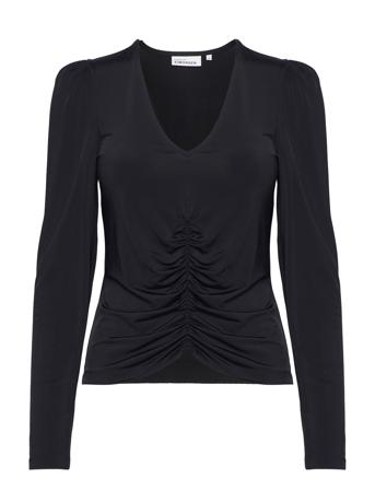 Judekb Top Tops Blouses Long-sleeved Black Karen By Simonsen