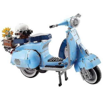 Roman Holida Vespa 125 Moc 10298 berömd motorcykel City Moto monteringsbyggstenar high-end zx