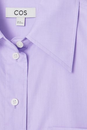 COS Women's Camicia Sartoriale Oversize in Viola