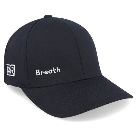Fair - Svart flexfit Keps - Breath Side Logo Black Flexfit @ Hatstore