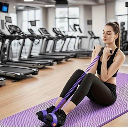 Oppgradert høyspent strikk med seks rør - Ergonomisk design, slitesterke lilla strikker