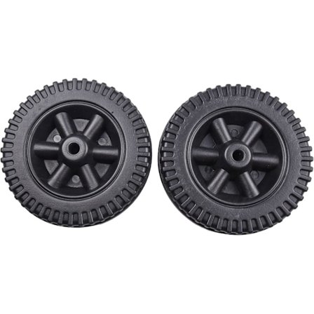 BBQ ugnshjul 2 st gasgrillhjul reservdelar plast multifunktionella grillhjul (svarta)