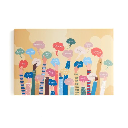 Akustikpaneel IMAGE, Sprache, 1200 x 800mm