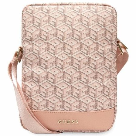 Guess Väska GUTB10HGCFSEP 10" rosa/rosa GCube Stripe Tablet Bag