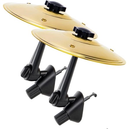 2-pakning Bilcymbaler – Clip-On Mini Trommecymbal for Bil, Musikkutstyr for Trommeslagere