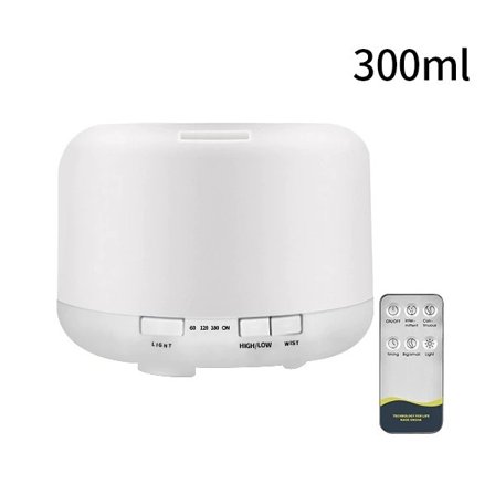 Elektrisk Aroma Diffuser Air Luftifier 300ML Ultrasonic Cool Mist Maker Fogger LED Essential Oil Diffuser
