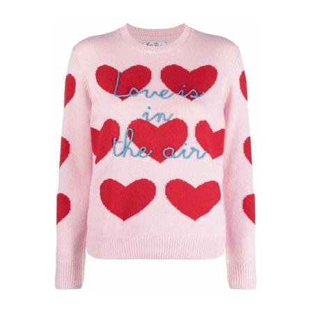 Saint Barth, Round-neck Knitwear Roze, Dames, Maat:M