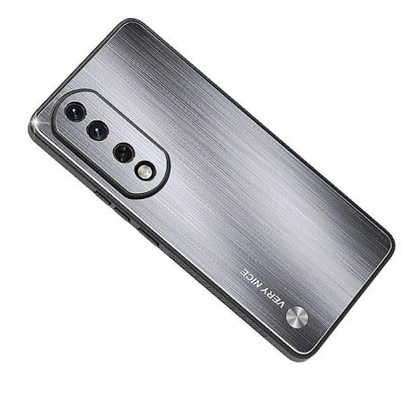 For Honor 90 Aluminiumlegering Baksida Tpu Ram Phone case Stötsäkert borstat cover