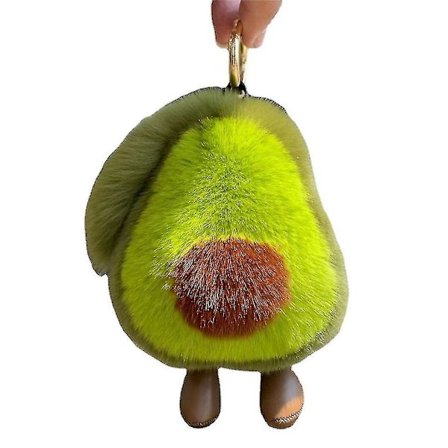 Gosedjur Avokado Bilnyckelkedja Hänge Dockan Med Ben