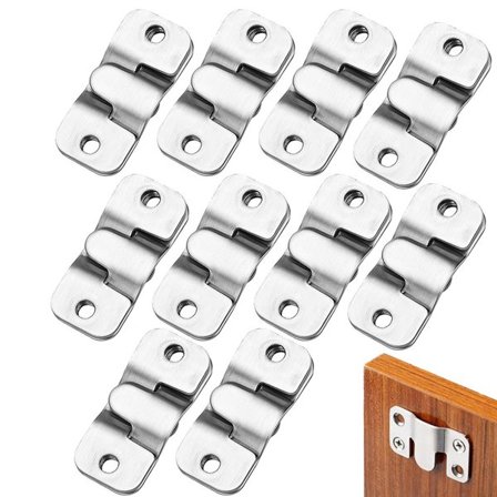 Tavelhängare 43 mm – 10-pack väggfästen för tavelramar & fotoramar