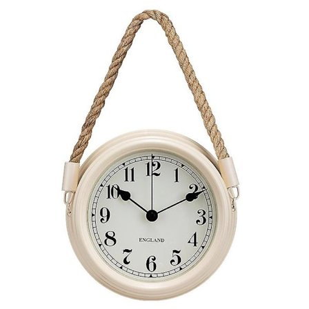 Lifestyle Morloge Väggklocka(22cm), Tennklocka, Dekorativ Väggklocka, Nostalgi, Maritim, Med Sladd