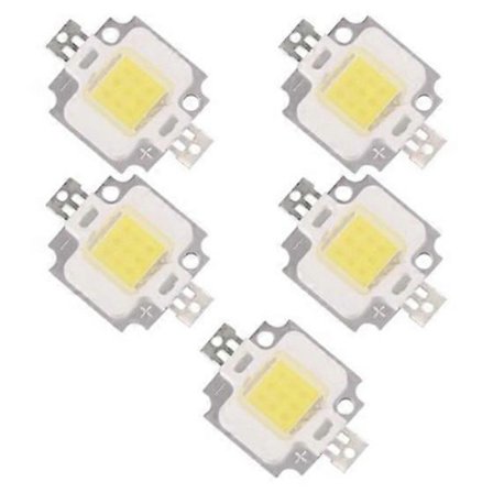 5 st LED-MODUL LED-LAMPA LÖK VIT 10W 20000K 9 - 12V 900LM