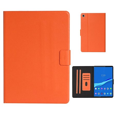 Lenovo Tab M10 FHD Plus läderfodral med enkla teman - Orange