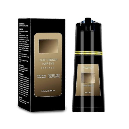 Laadukas hiusväri shampoo, Polar Hair Care 3 in 1 pikahiusten värjäys shampoo, luonnollinen hiusväri shampoo naisille miehille, hiusväri shampoo 