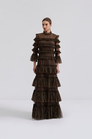 Malina - Carmine maxikleid - M - Chocolate